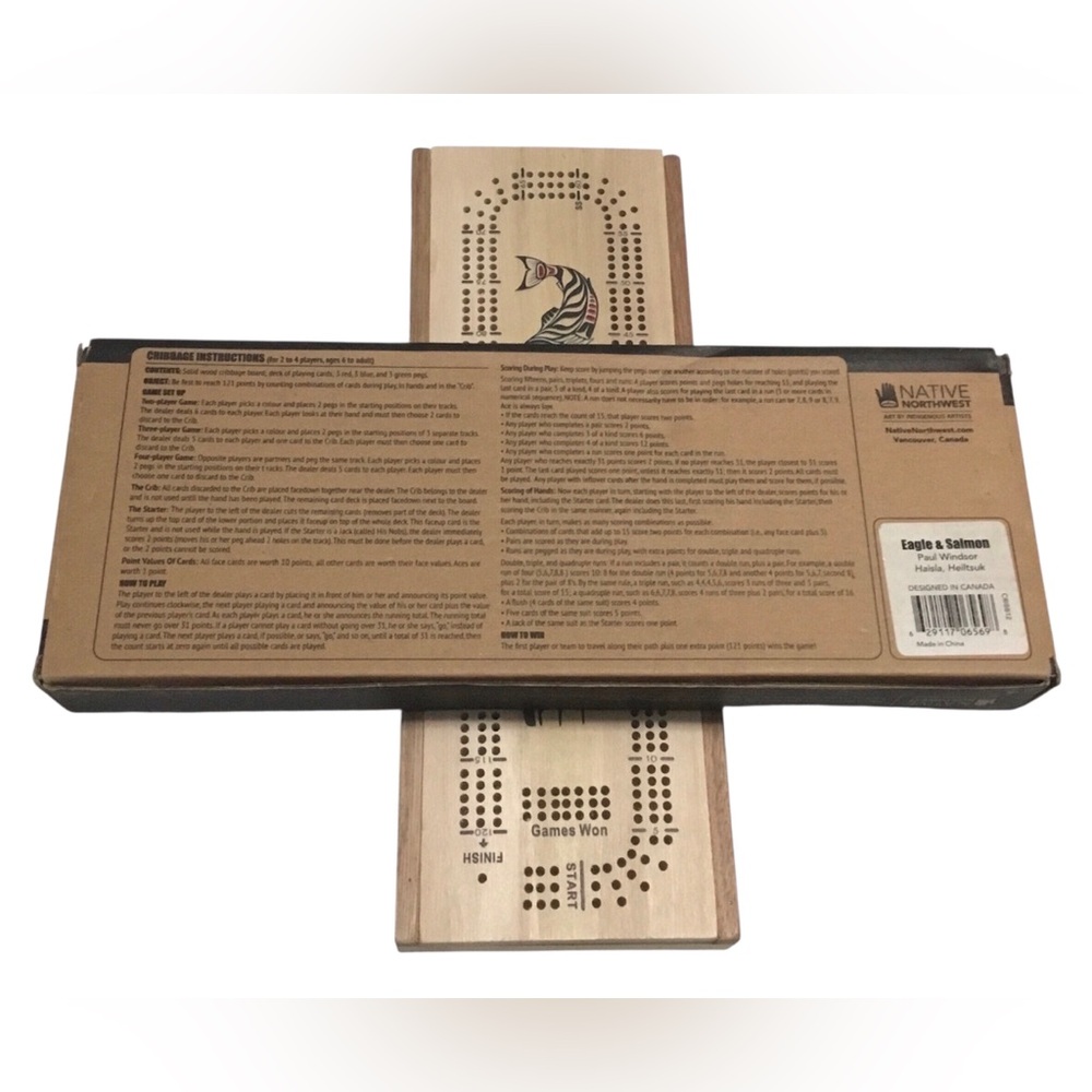Native Northwest Cribbage Board - Picture 5 of 7